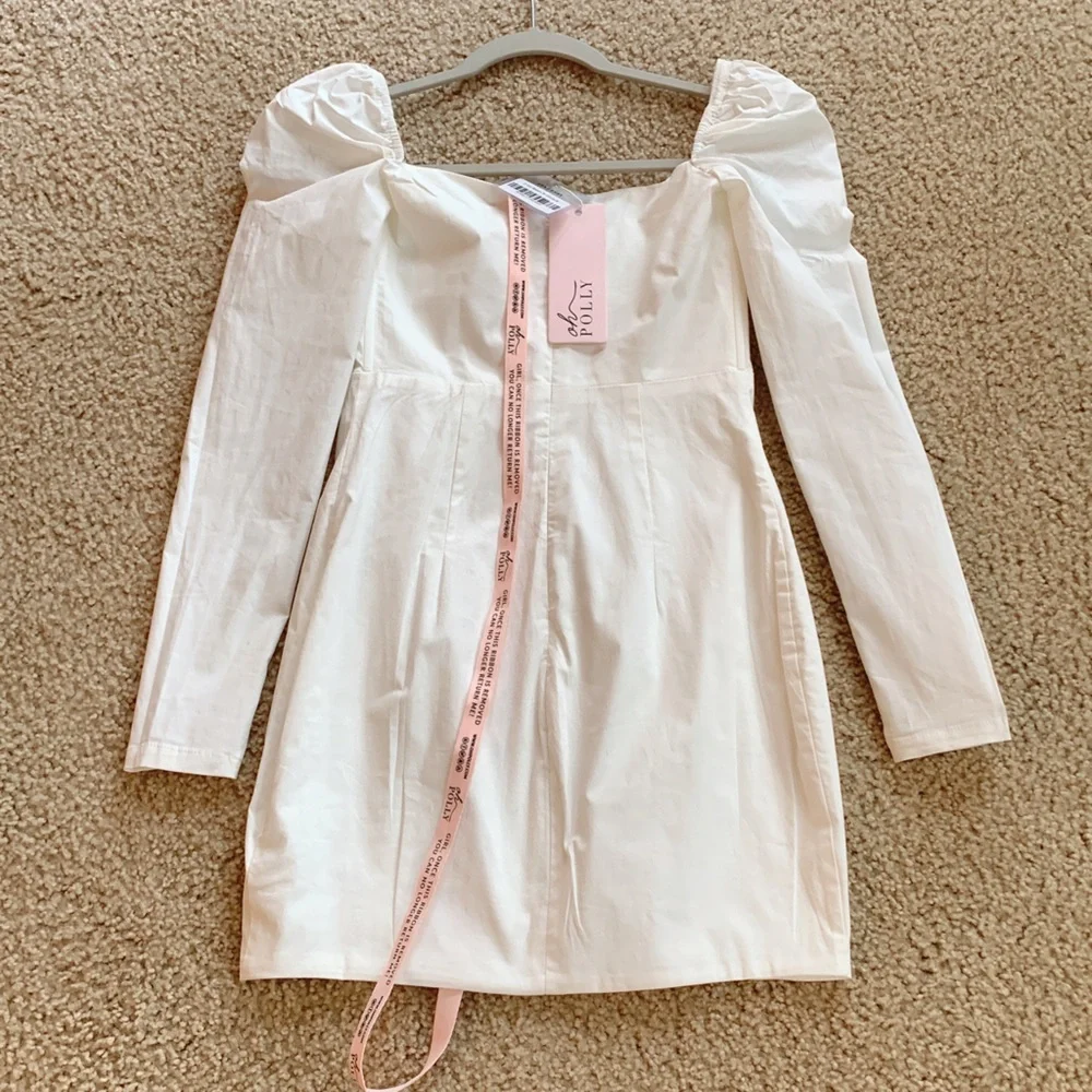 Winter white oh polly dresses size 2 - Picture 3 of 16